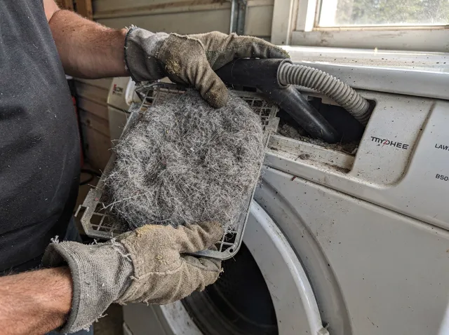 Cleaning Dryer Lint Trap in Stevenson Ranch