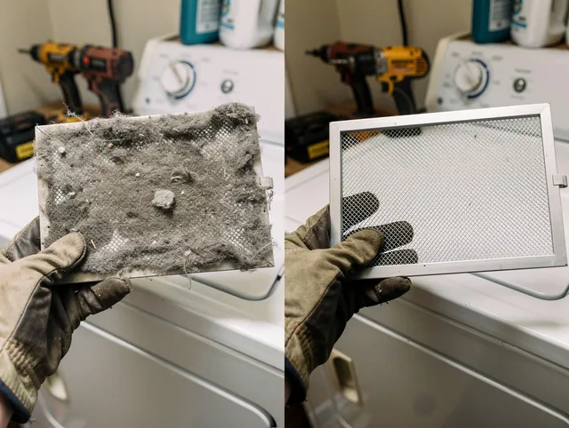 Professional lint trap cleaning by Stevenson Ranch Dryer Vent Cleaning in Stevenson Ranch