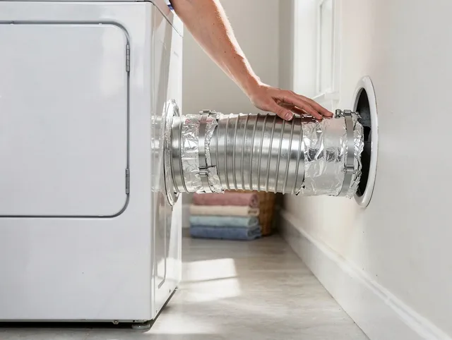 Professional dryer vent hose installation by Stevenson Ranch Dryer Vent Cleaning in Stevenson Ranch