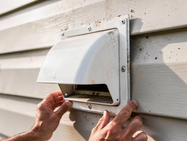 Stevenson Ranch Dryer Vent Cleaning technician delivering thorough residential dryer vent cleaning service in Stevenson Ranch